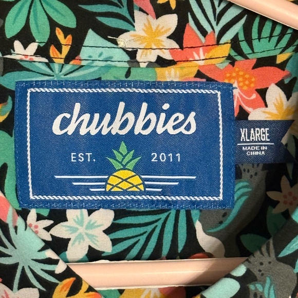 Chubbies Men's Full Button Down - The Bloomerang - Picture 2 of 2